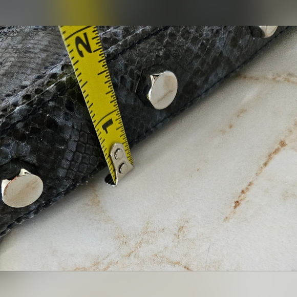 Rebecca Minkoff Sunday Blue Snake Mini Bag Leather - Picture 13 of 16